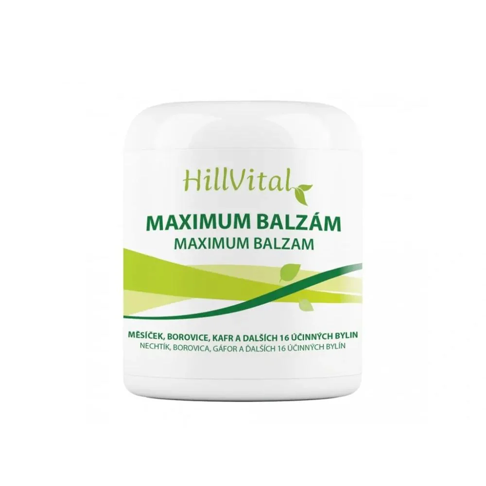 Hillvital Maximum balzam 250 ml na reumu a artrózu Objem: 250 ml