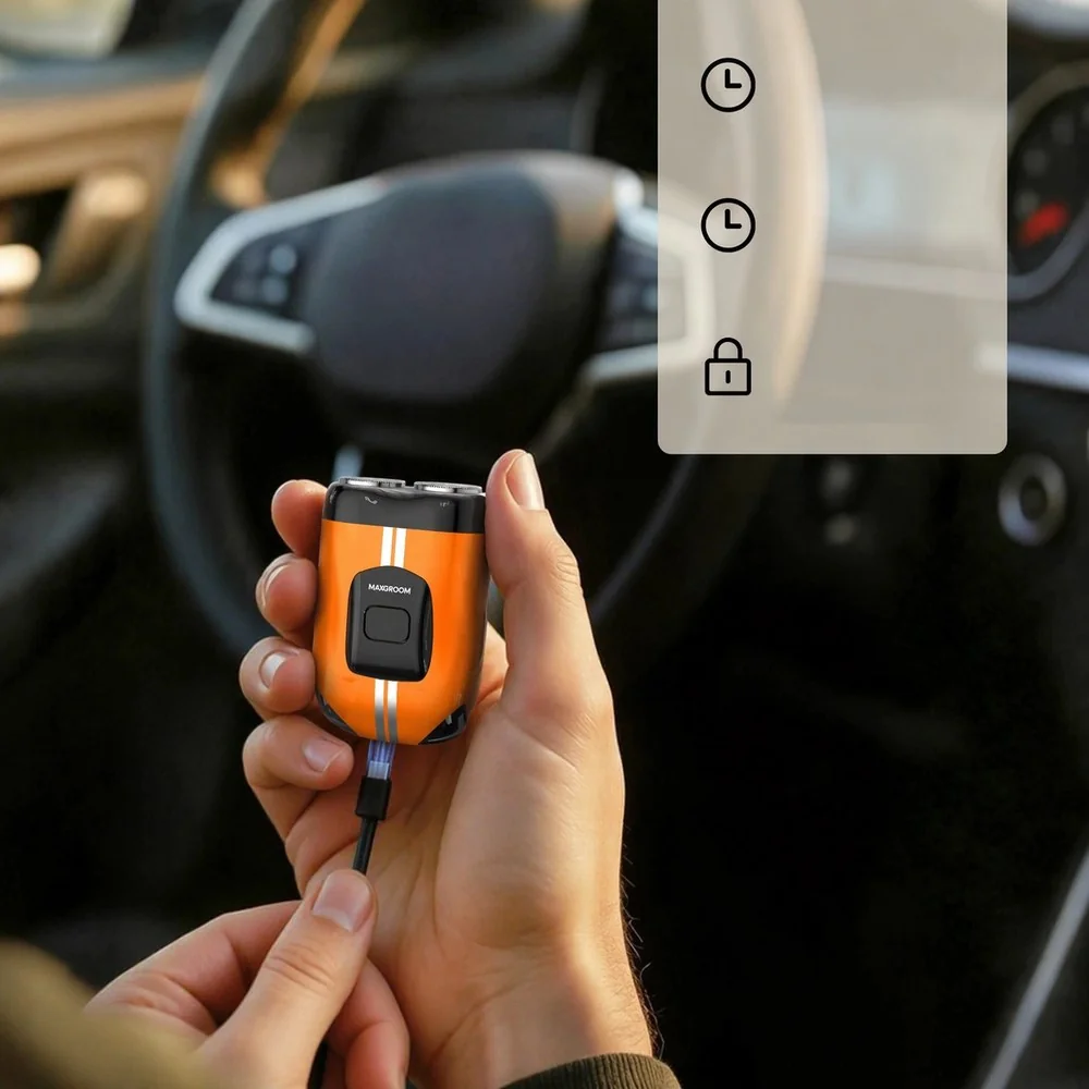 MaxGroom M-501 elektrický holiaci strojček, oranžový
