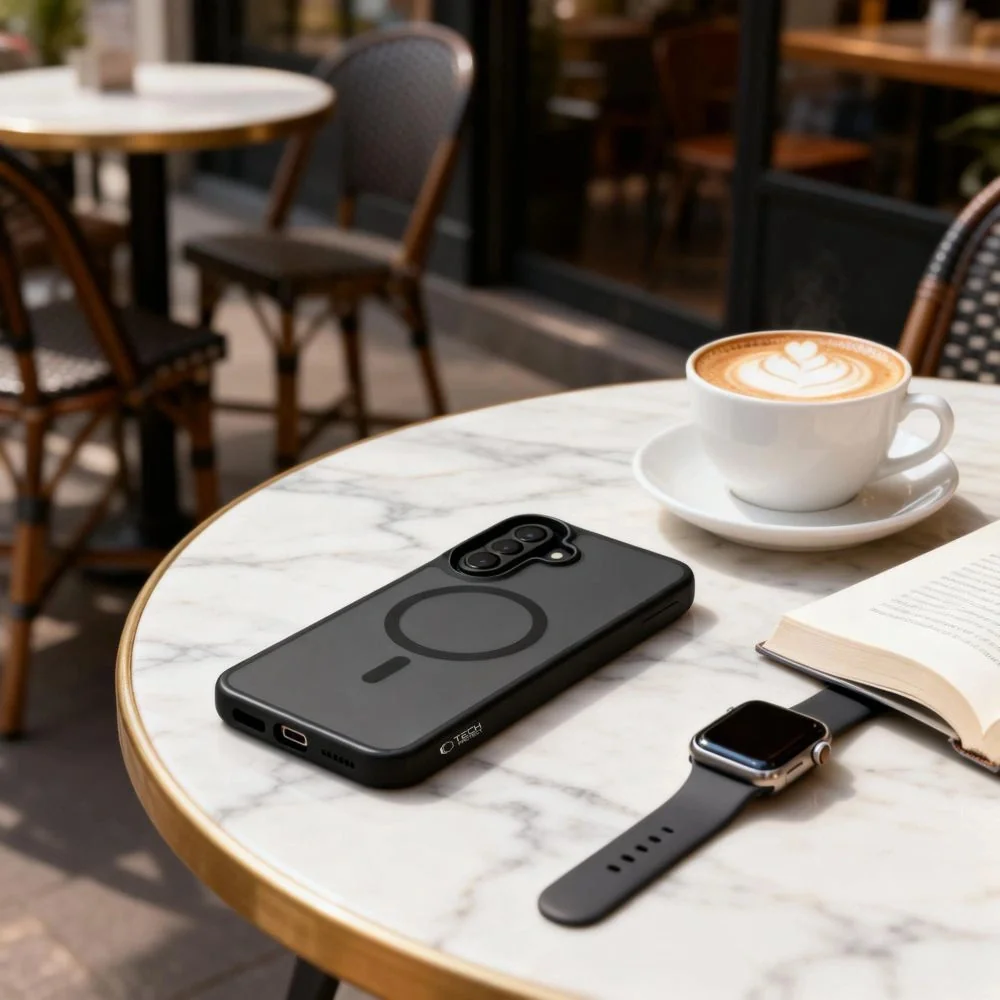 Tech-Protect MagMat MagSafe kryt na Samsung Galaxy A57 5G, čierny