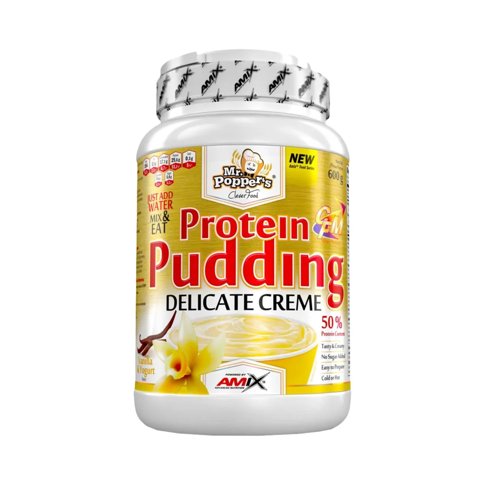 Amix Mr.Poppers Protein Pudding Creme 600 g vanilka-jogurt
