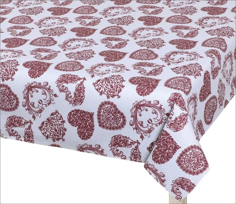 Obrus DITA 407 100x100cm krajkové srdce 1×1 ks, obrus