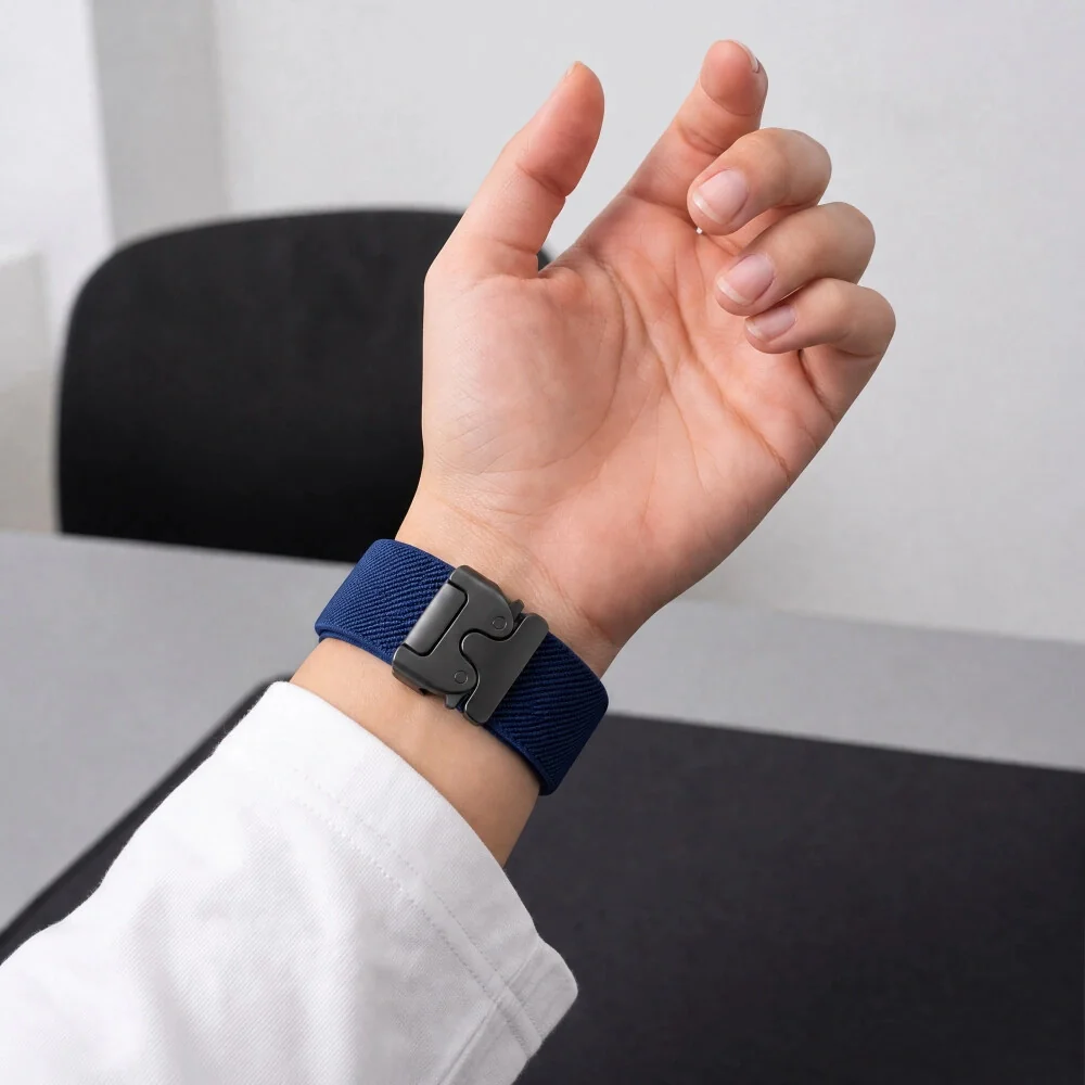 Tech-Protect Nylon Clasp remienok na Samsung Galaxy Watch Ultra 1 / 2 2024-2026 (47mm), navy blue