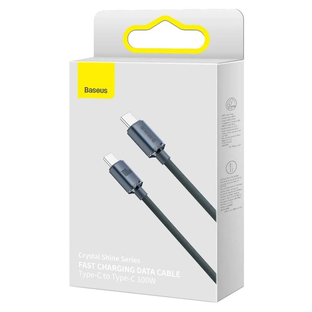 Dátový kábel USB-C – USB-C 100W 2m - Čierna