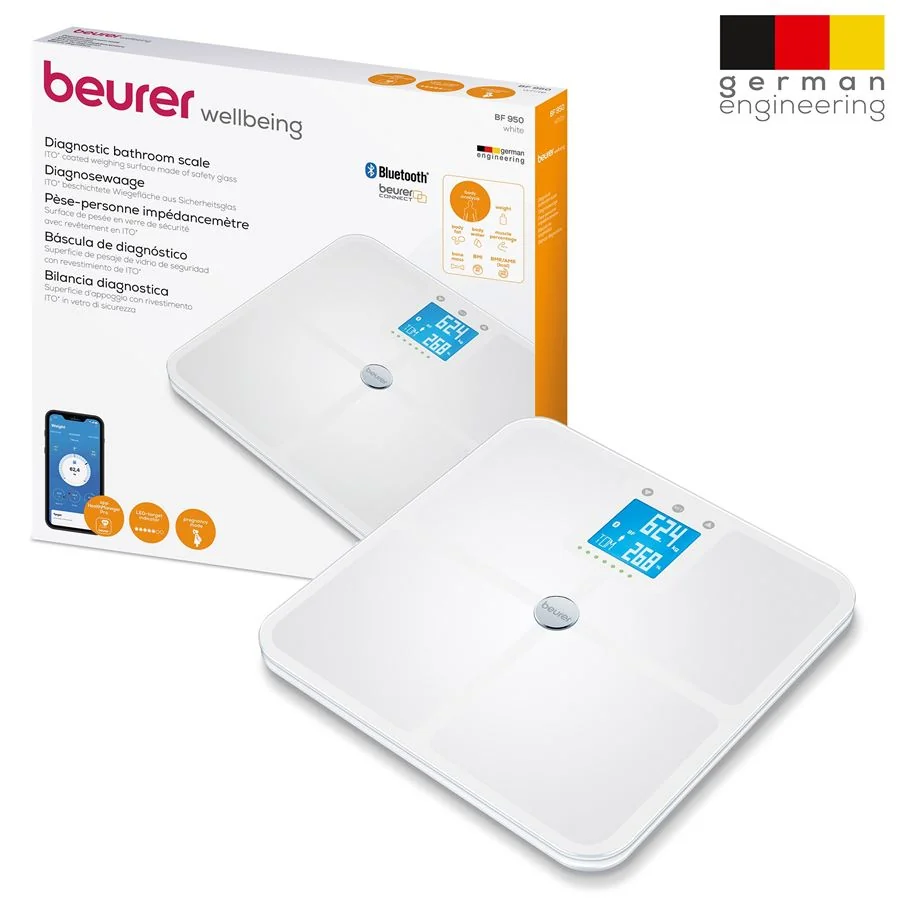 Beurer BF 950 diagnostická osobná váha, Bluetooth, biela 
