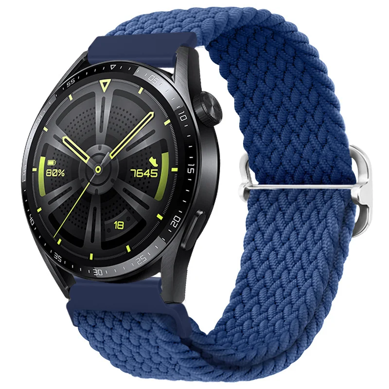 BStrap Elastic Nylon remienok na Huawei Watch GT3 42mm cold blue