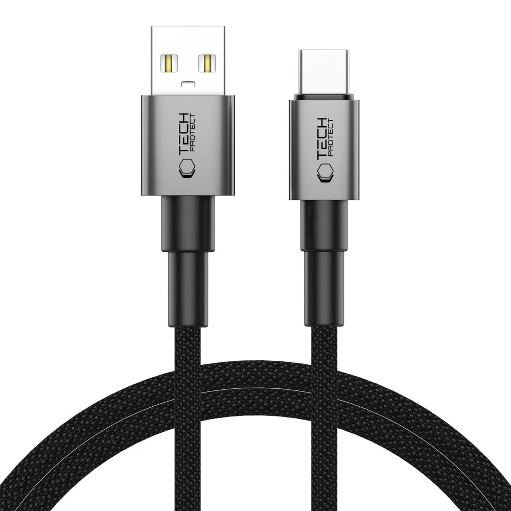 Tech-Protect Ultraboost DNA kábel USB / USB-C 15W / 3A 1m, šedý
