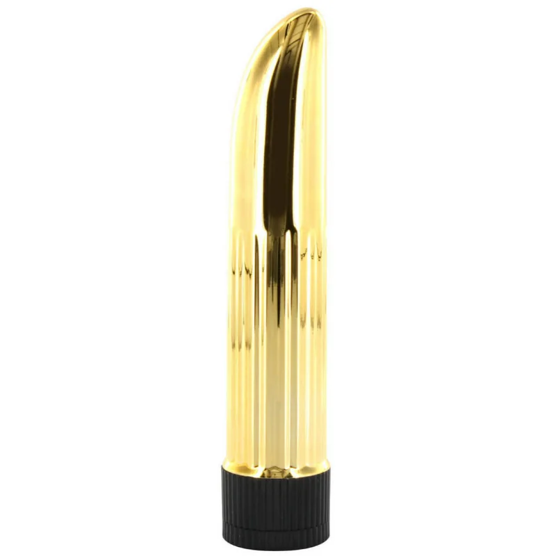 Plastový vibrátor Gold Finger 13,3 cm