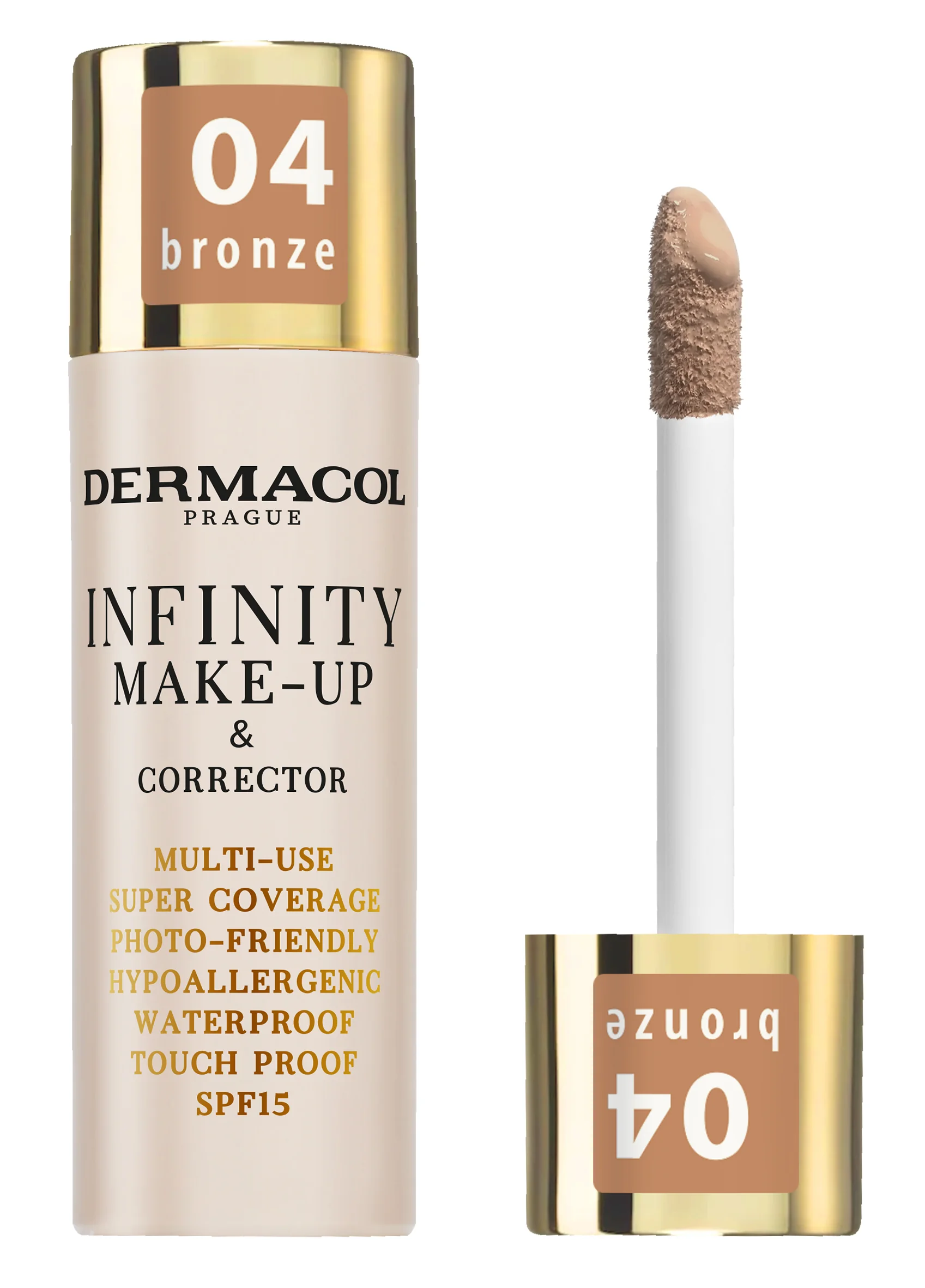 Dermacol Infinity make-up a korektor bronze 1×20 g, korektor