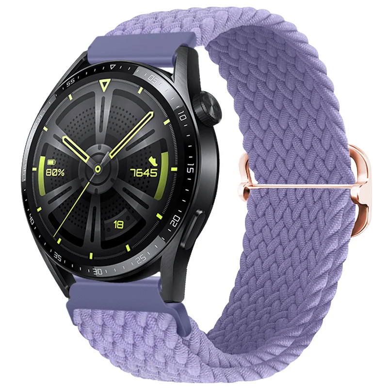 BStrap Elastic Nylon remienok na Huawei Watch GT3 42mm lavender
