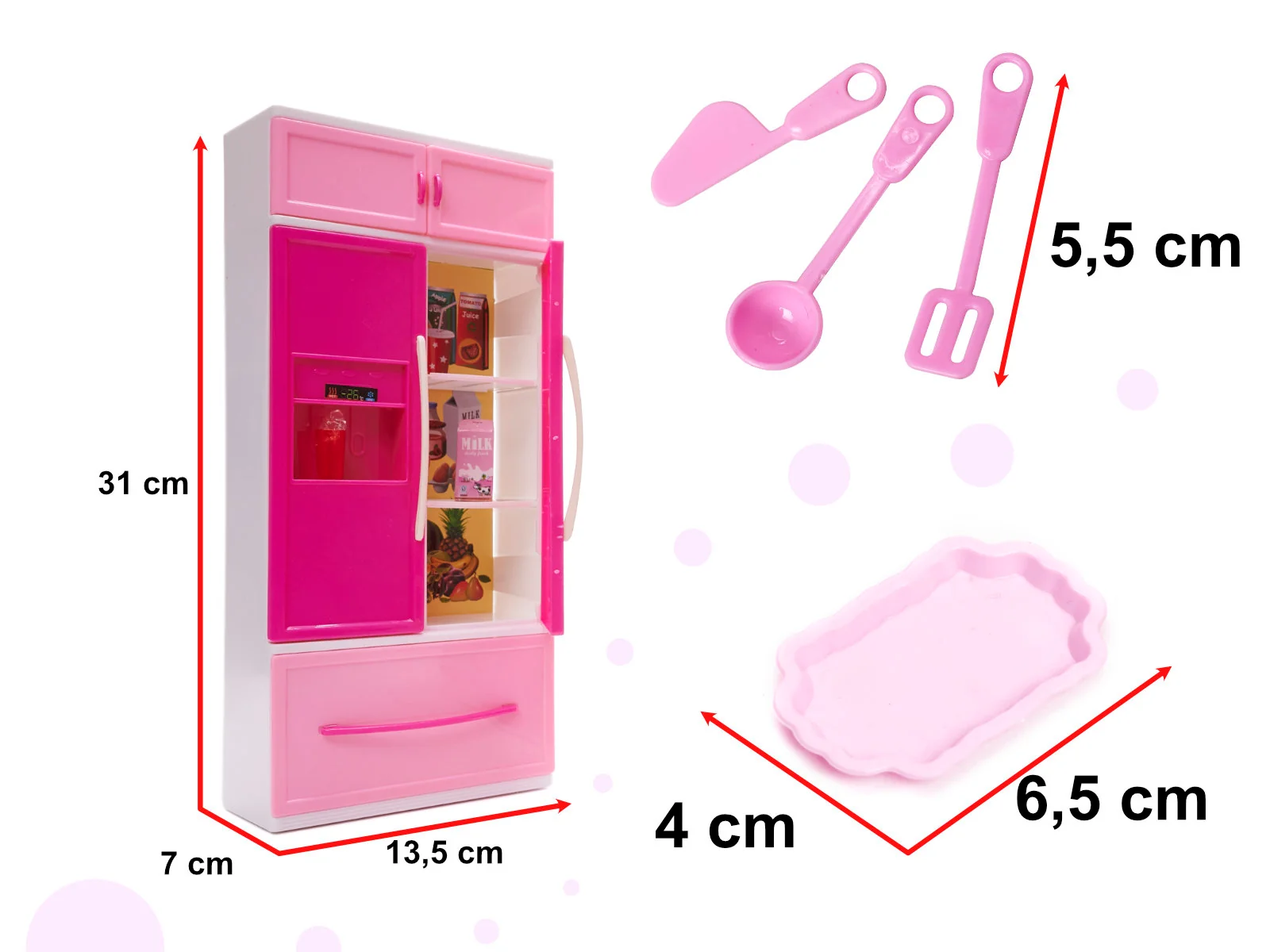 Kuchyňa pre bábiky – 4 moduly, LED sporák, doplnky