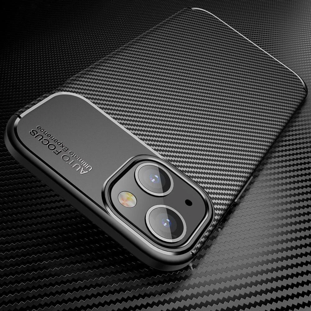 Puzdro Carbon Bush Elite pre Xiaomi 12 Pro - Čierna