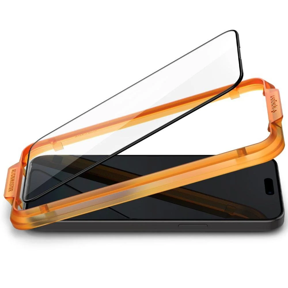 Spigen Glas.Tr Full Cover 2x ochranné sklo na iPhone 15 Pro Max, čierne e