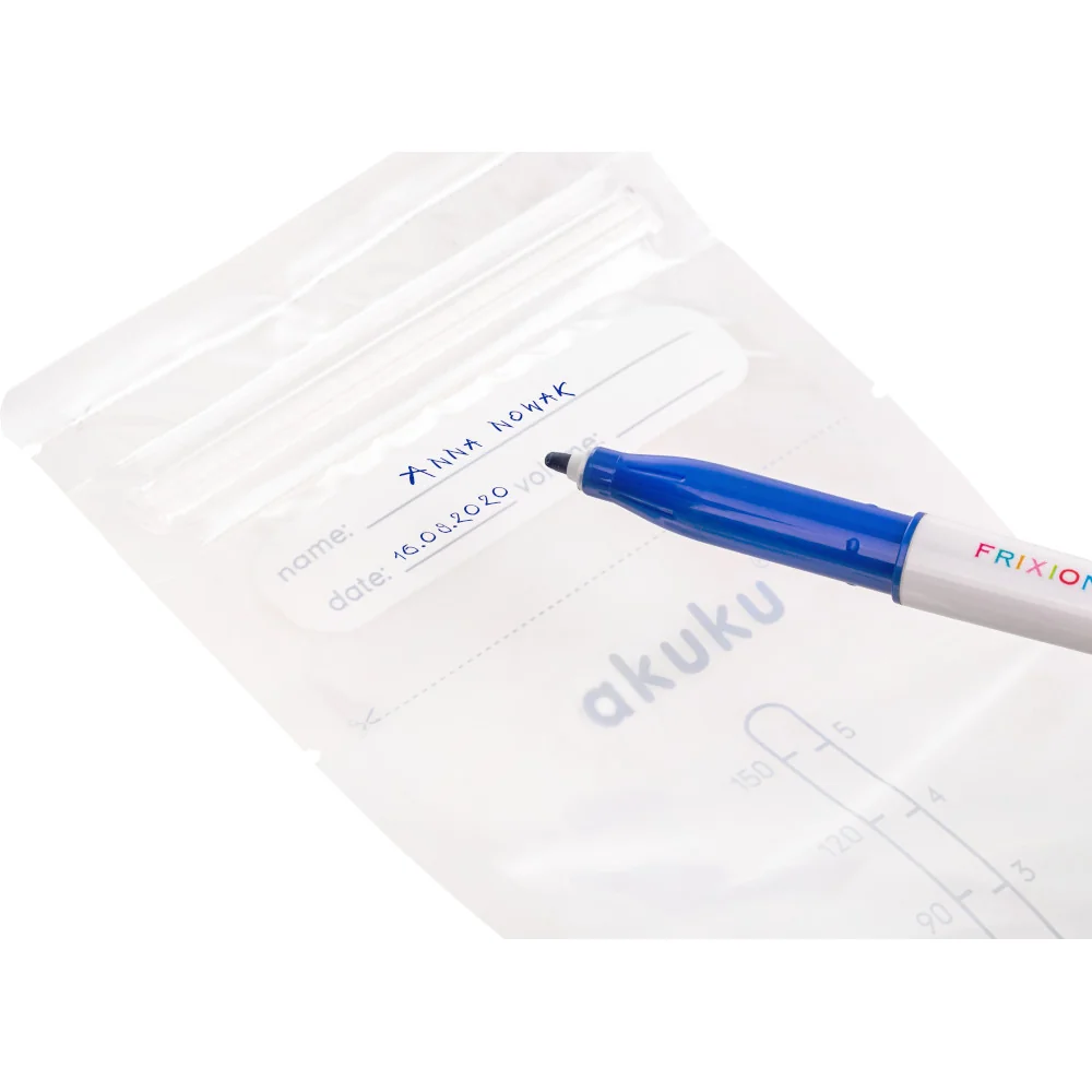 Sterilné vrecká pre skladovanie mlieka a pokrmov Akuku 150ml 30 ks ,