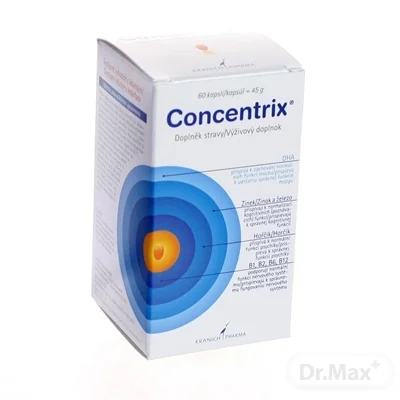 Concentrix 1×60 cps, výživový doplnok