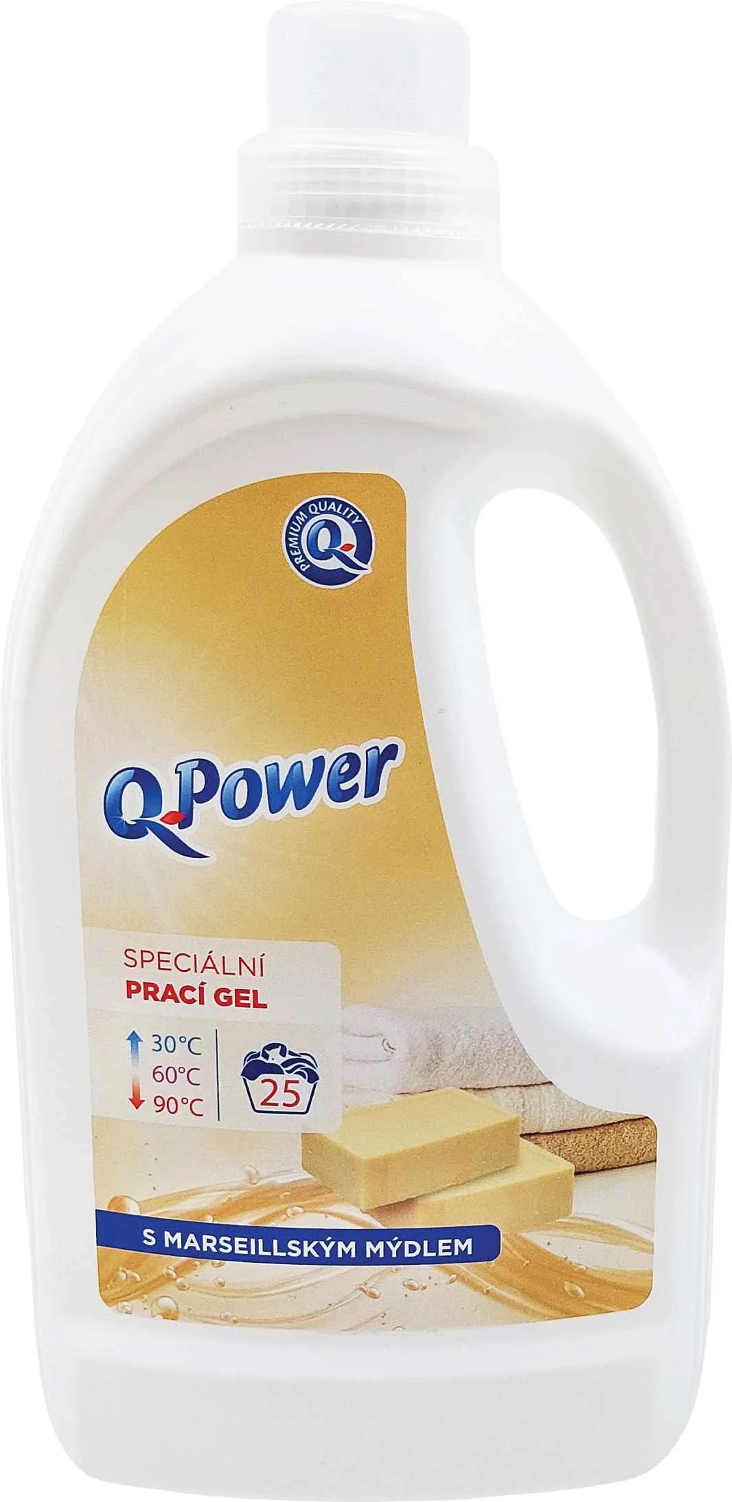 Q Power prací gél 25PD  Marseilské mydlo 1×25 PD, mydlo