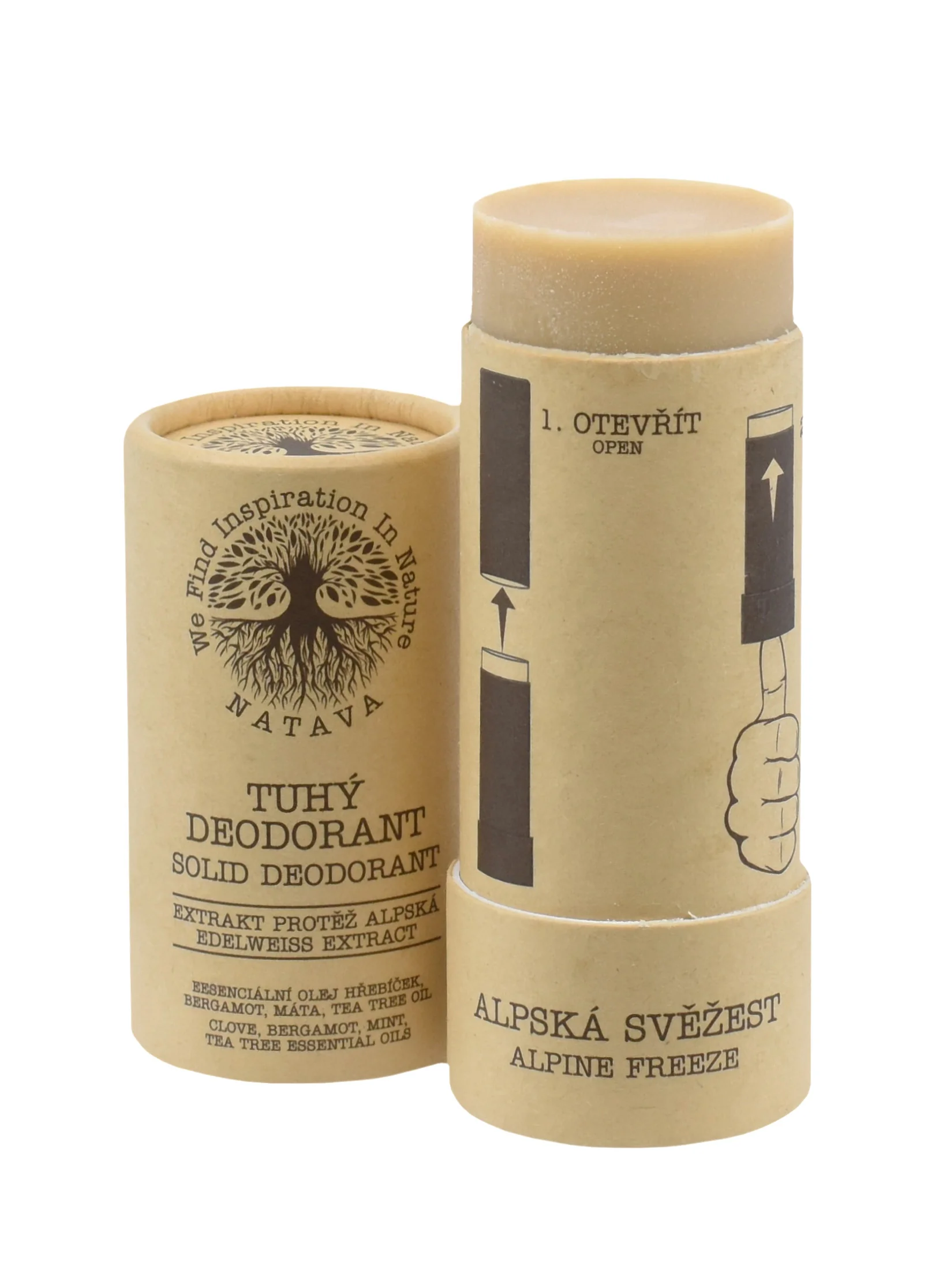 Natava tuhý dezodorant – Alpská sviežosť 60 g