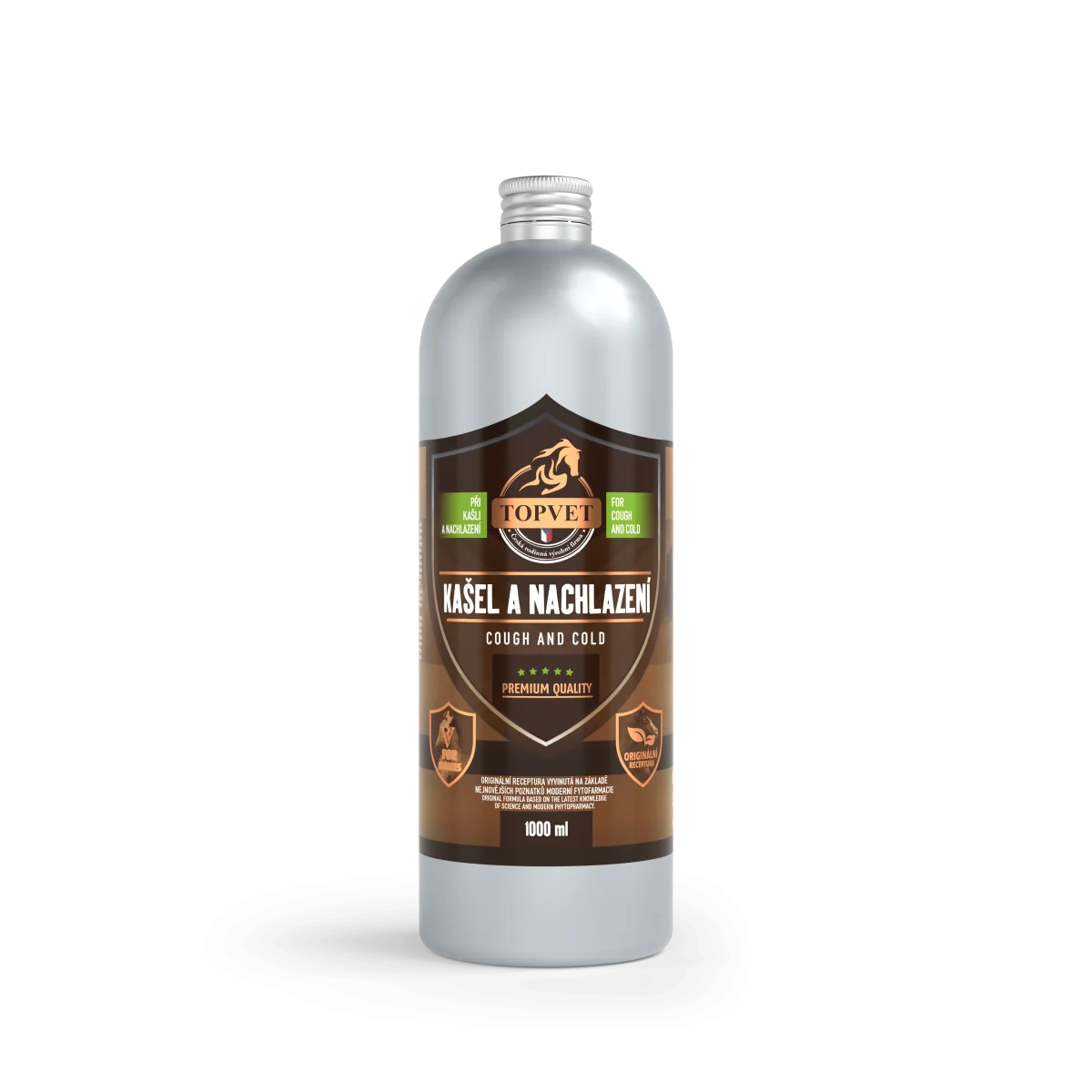 Sirup proti kašlu a nachladeniu pre kone 1000 ml – Green idea