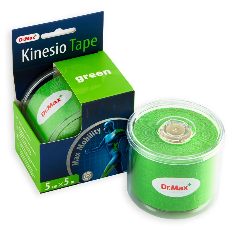 Dr.Max Kinesio Tape Green 1×1 ks, elastická páska