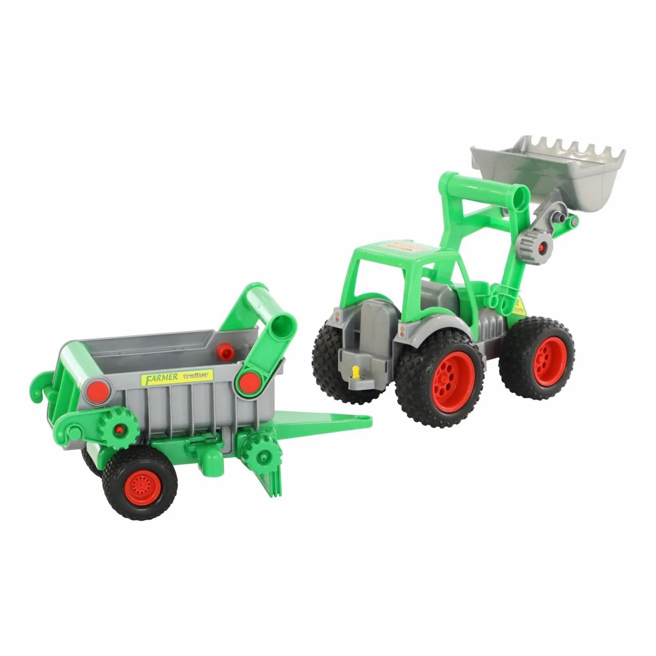 Wader Traktor farmár s lopatou a návesom , 8PL37756