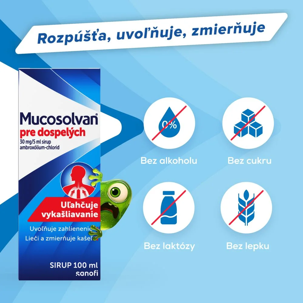 Mucosolvan Sirup pre dospelých 100 ml 1×100 ml, liek