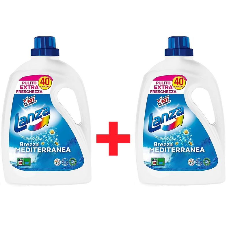 LANZA Prací gél Uni Mediterranea 2×2 l (80 praní) 2x2l