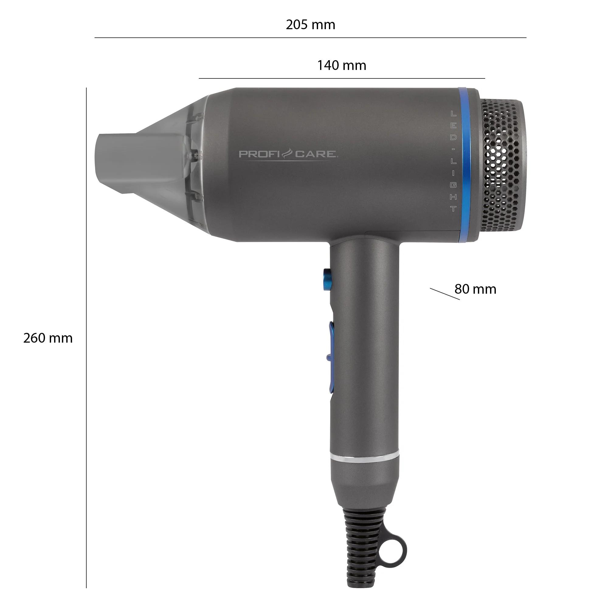 ProfiCare HT 3082 fén na vlasy s ionizáciou, 1800 W, magnetický difuzér