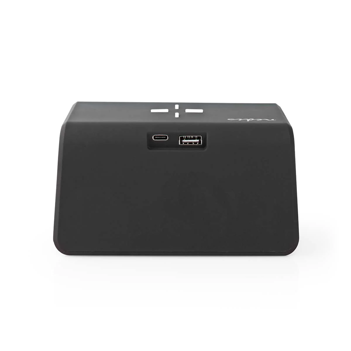 Budík digitálny s bezdrôtovou nabíjačkou NEDIS WCACQ30BK BLACK