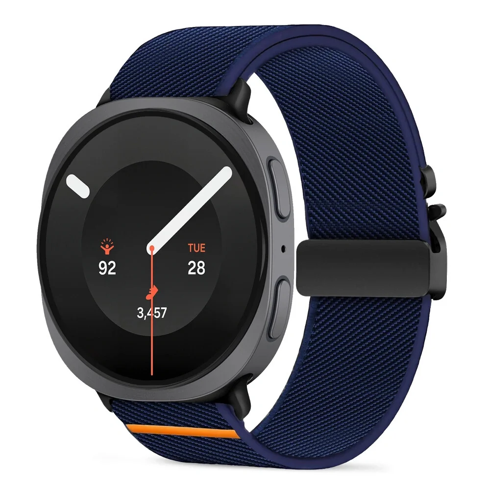 Tech-Protect Nylon Clasp remienok na Samsung Galaxy Watch 8 / 9 / Classic (40 / 44 / 46mm), navy blue