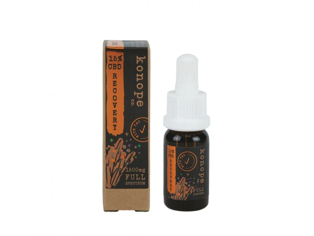 Konope co. 15% CBD Recovery Edge Full Spektrum 1500mg 1×10 ml, organický olej