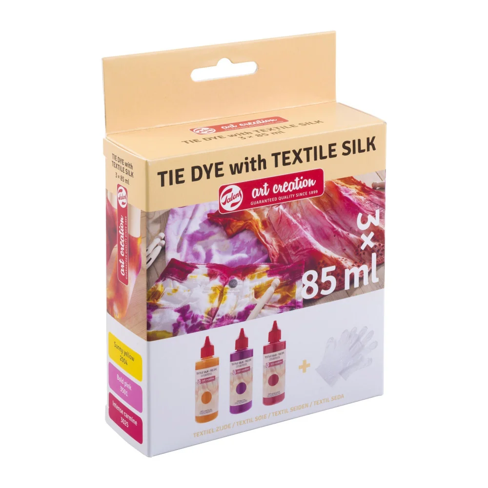 Talens Art Creation Tie-Dye textilná farba set pink, 3ks 85 ml -Talens Art Creation