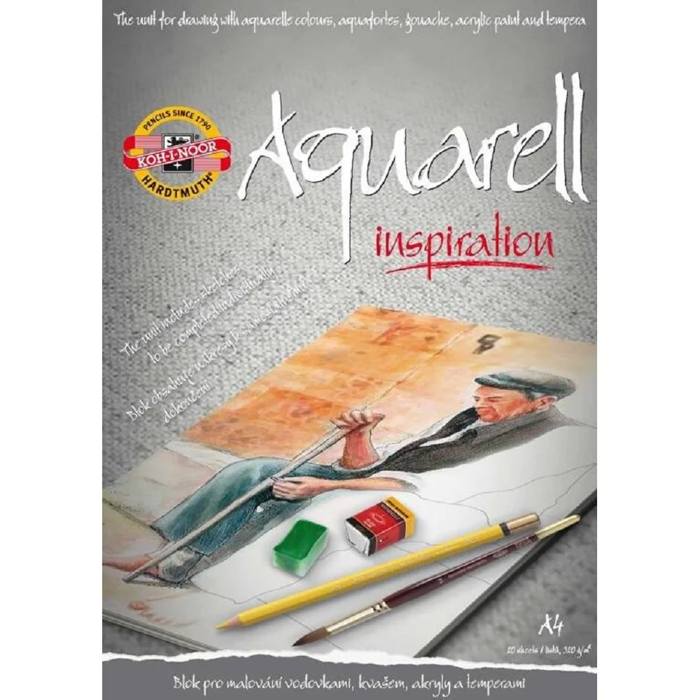 Skicár Aquarell Inspiration A4, 250g, 20 listov 20 listov, 250g/m2