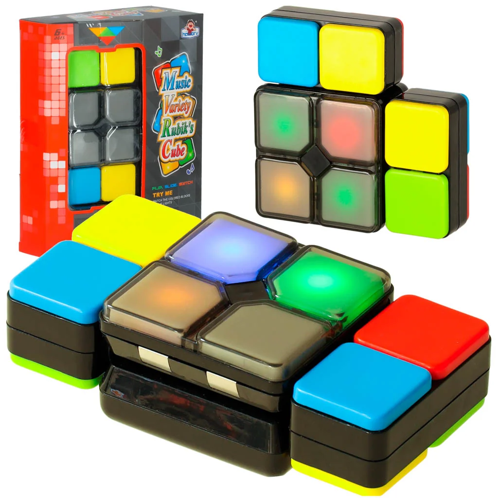 Elektronická LED logická kocka – 4 režimy, 6+
