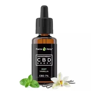 CBD Drops Aromatherapy Mint & Vanilla 7% 1×30 ml