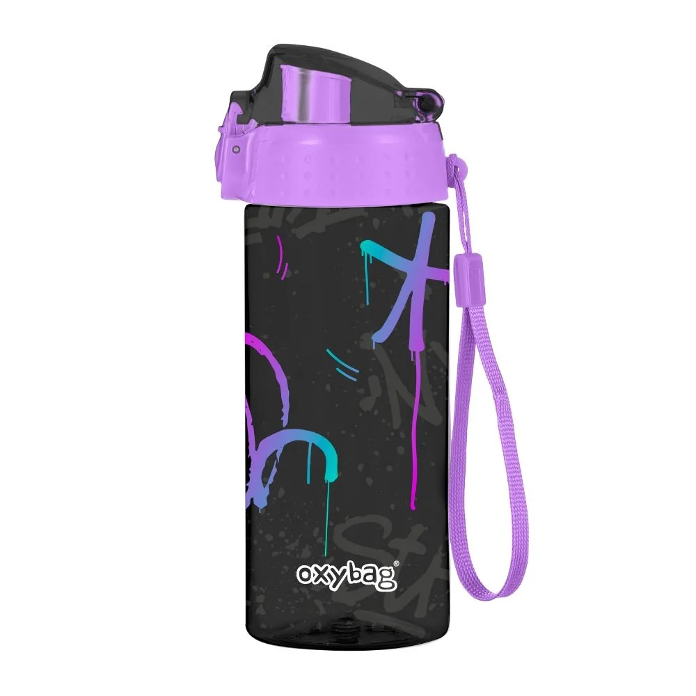 OXY CLiCK Fľaša na pitie Graffiti Girl 600 ml