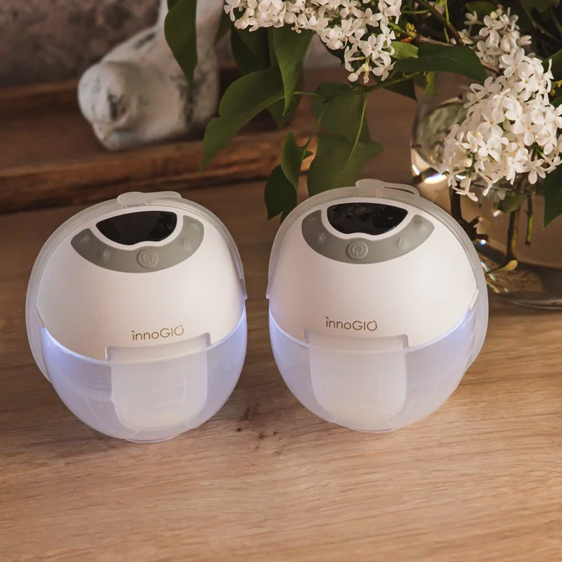innoGIO prenosná elektrická odsávačka materského mlieka GIOmum Line Discreet Light Double