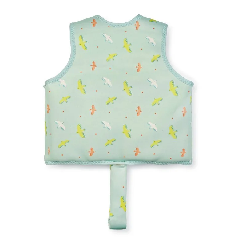 Saro Baby plavecká neoprénová vesta s UV ochranou (3-6r) Tropicool Pink