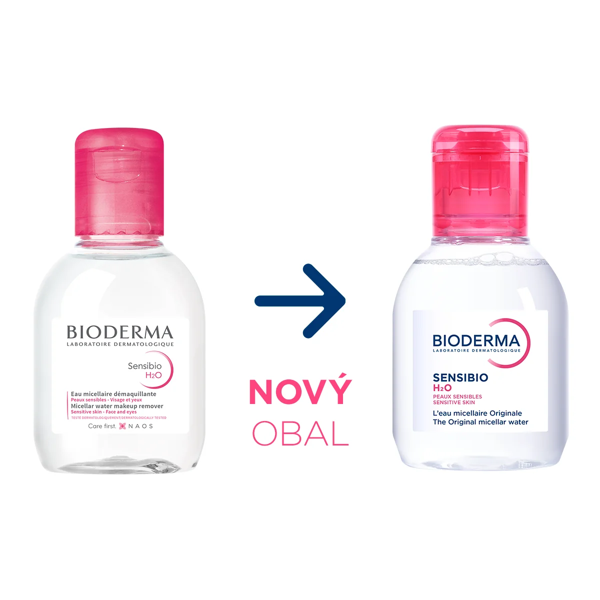 BIODERMA Sensibio H2O micelárna voda na citlivú pleť 1×100 ml, micelárna voda