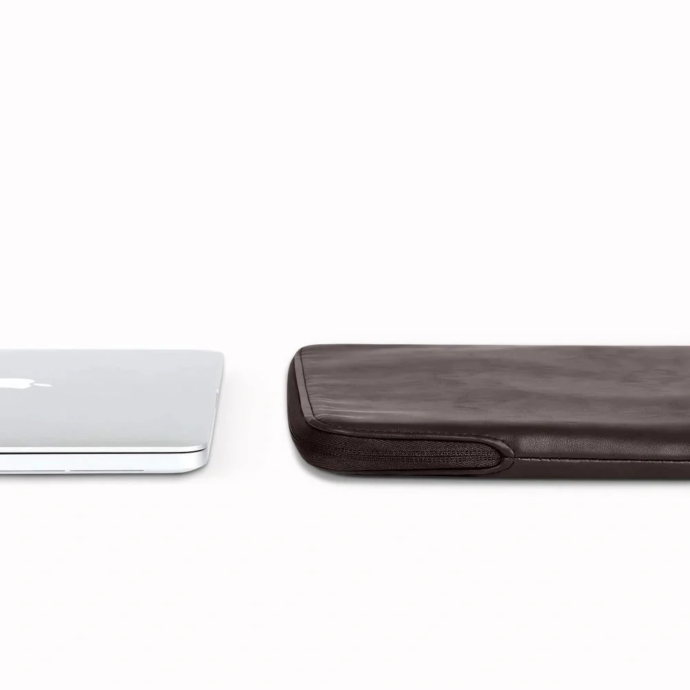 Tech-Protect Fleece obal na notebook 13-14'', tmavohnedý