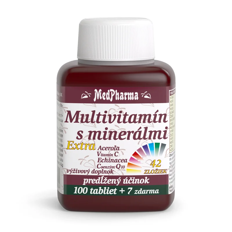 MedPharma Multivitamín s minerálmi extra 1×107 tbl, výživový doplnok