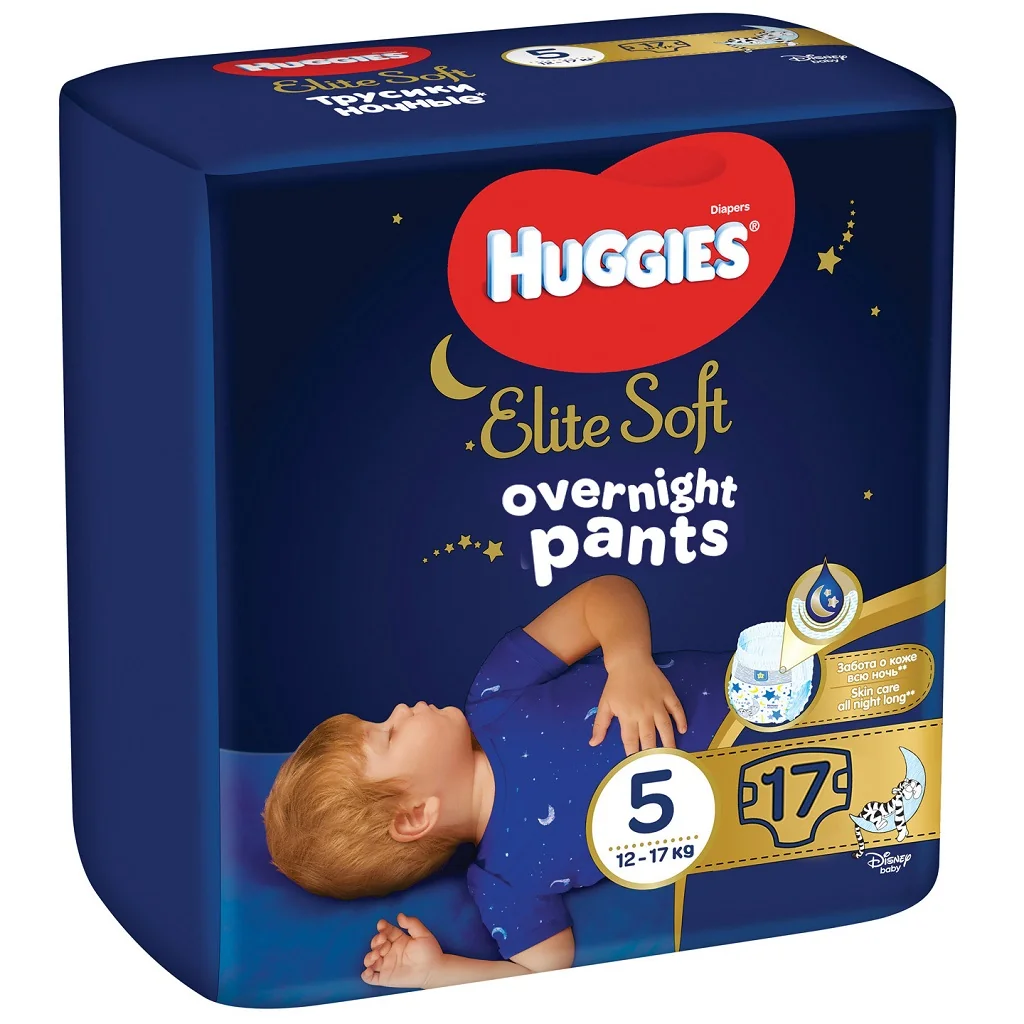 HUGGIES Elite Soft Pants OVN 5 17 ks 1×17 ks, detské plienkové nohavičky