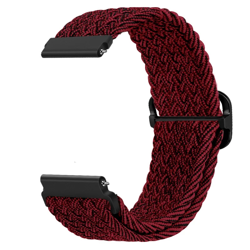 BStrap Braid Nylon remienok na Garmin Vivoactive 3 red black