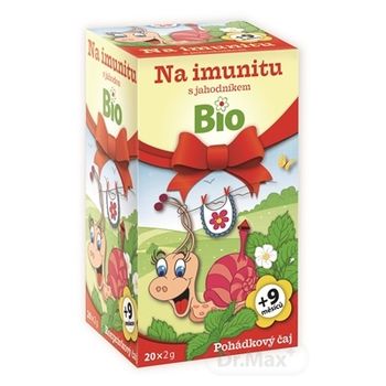 APOTHEKE ROZPRÁVKA Na imunitu s jahodou Bio 20×1,5 g, bylinný čaj, od ukončeného 9. mesiaca