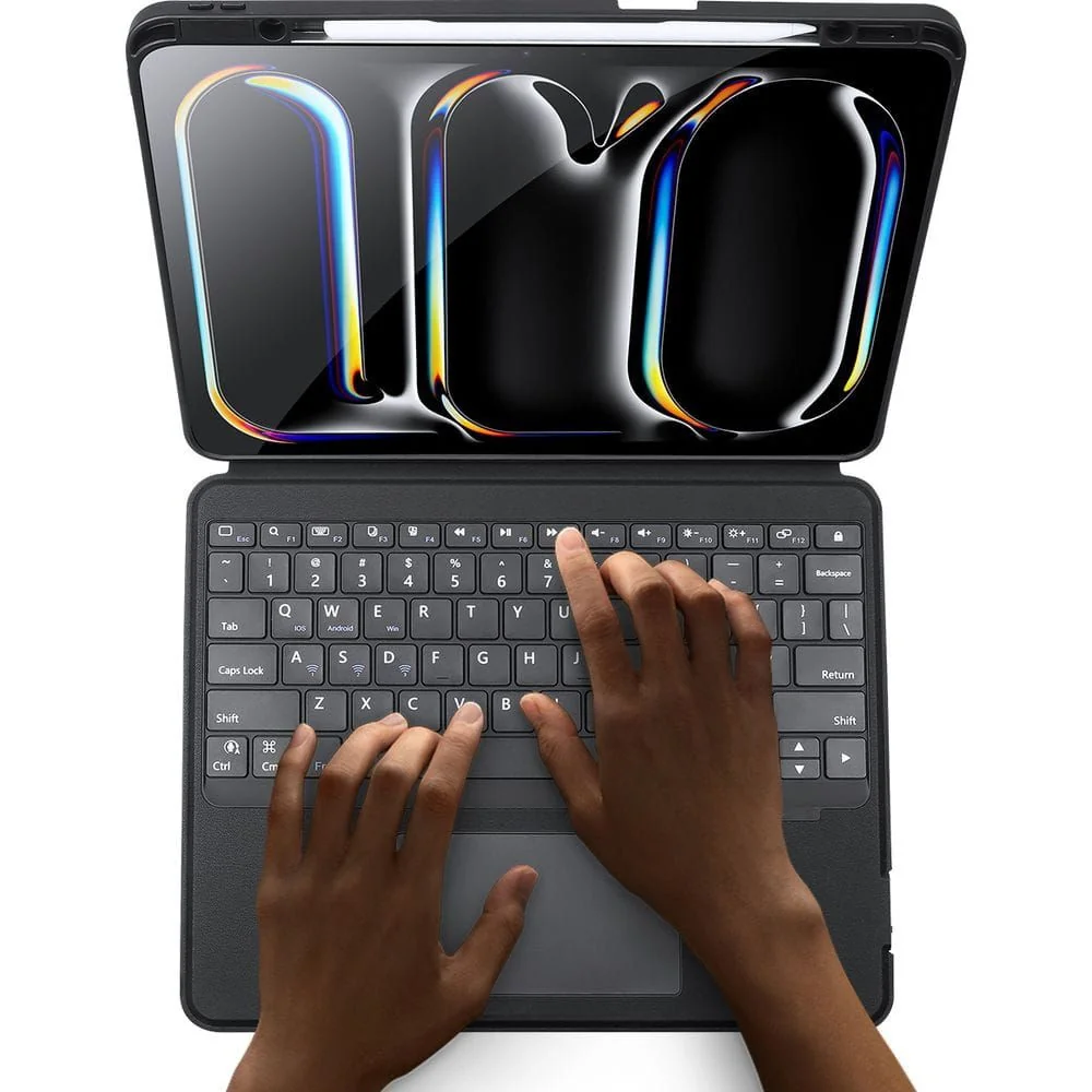 Dux Ducis DK puzdro s klávesnicou na iPad Pro 13'' 2024, čierne