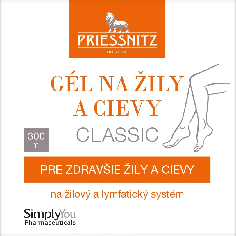Priessnitz gél na žily a cievy Classic 300 ml