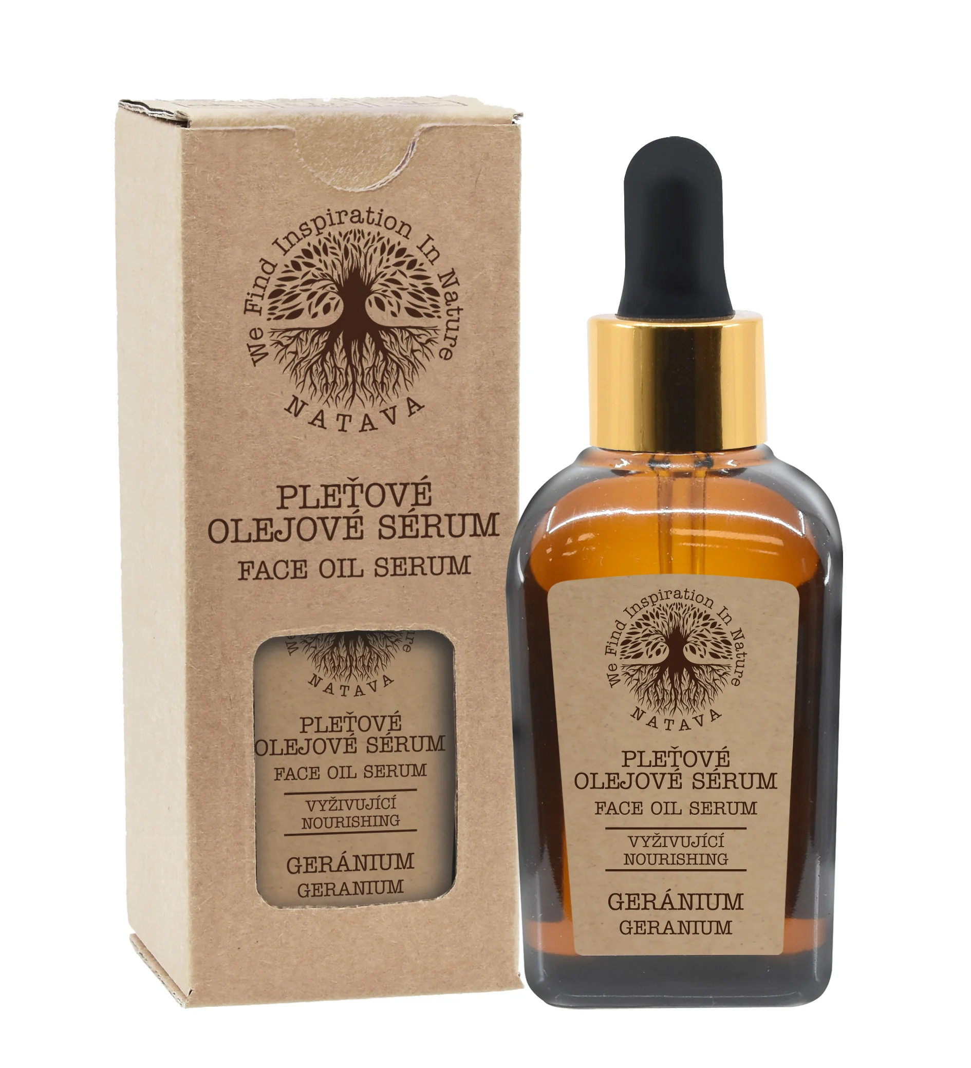 Natava pleťové olejové sérum – Geránium 30 ml
