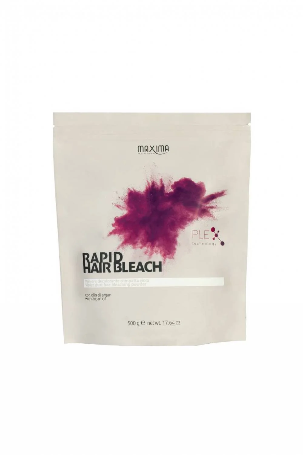 Maxima Professional PLEX Technology - RAPID HAIR BLEACH Violet Zvýrazňuje FIALOVÚ s argánovým olejom - Zosvetlenie 7 tónov 500 g