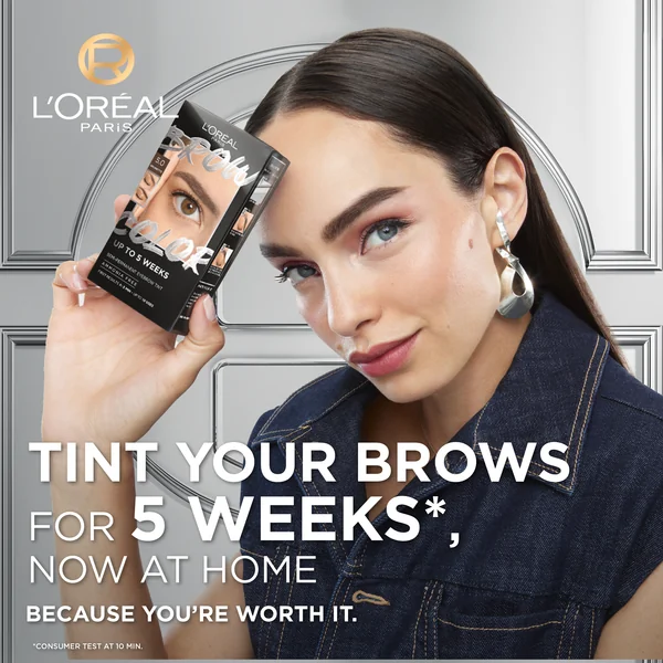 L'Oréal Paris Brow Color 1.0 Black semi-permanentná farba na obočie 1×1 ks, farba na obočie