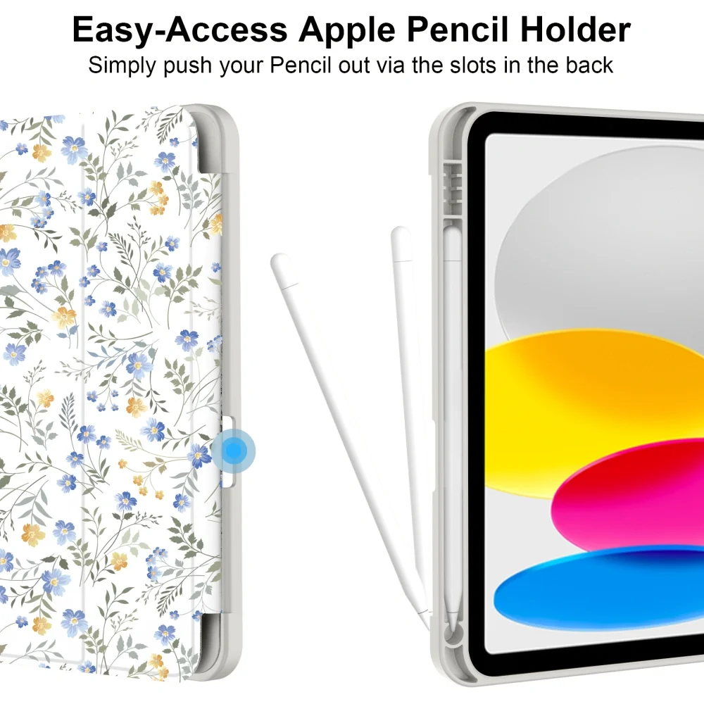 Tech-Protect SC Pen puzdro na iPad 10.9'' 10gen 2022 / 11'' 11gen 2025 , spring flowers