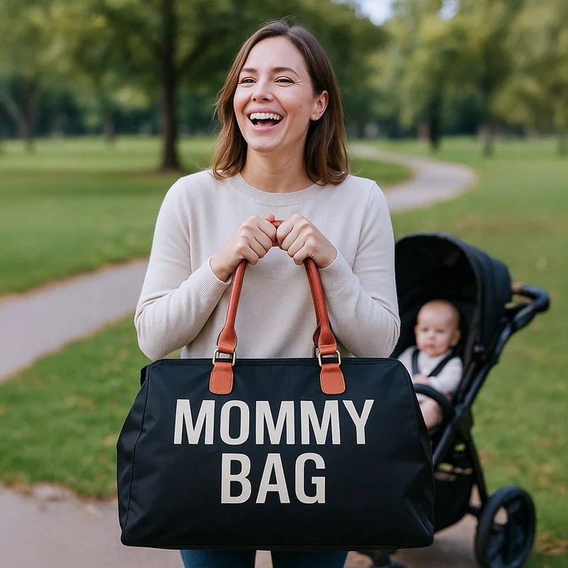 Taška pre mamičku Mommy Bag čierna , 20C58350