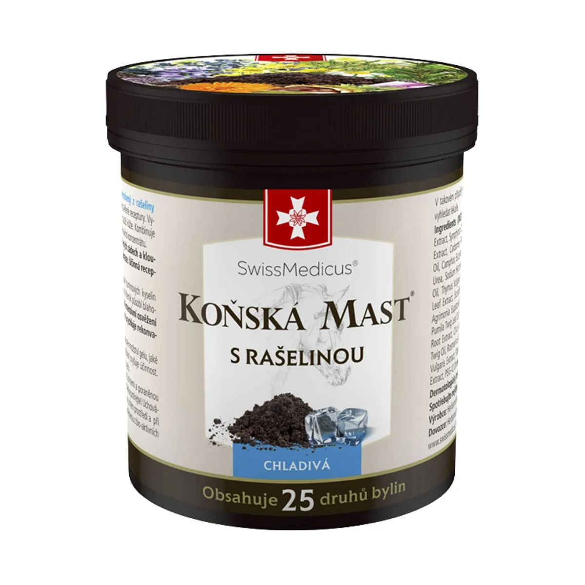 Konská masť chladivá s rašelinou - 250 ml - SwissMedicus